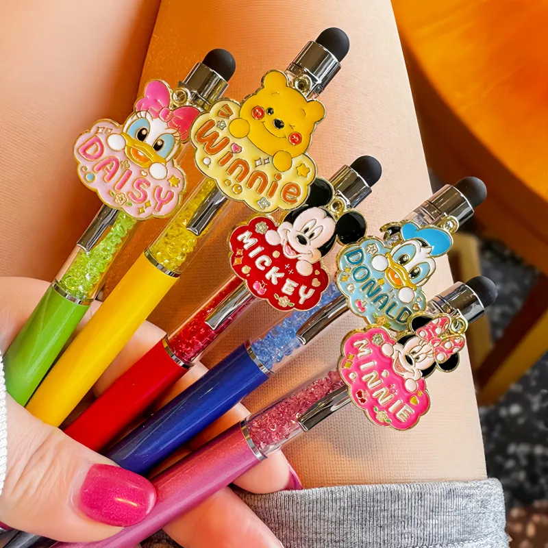 Kawaii Sticker Ballpoint Pens – Cute Cartoon Deco Pens with Adorable Designs, High-End Aesthetic Stationery Gift for Girls, Students & Teens, Smooth Writing 0.5mm